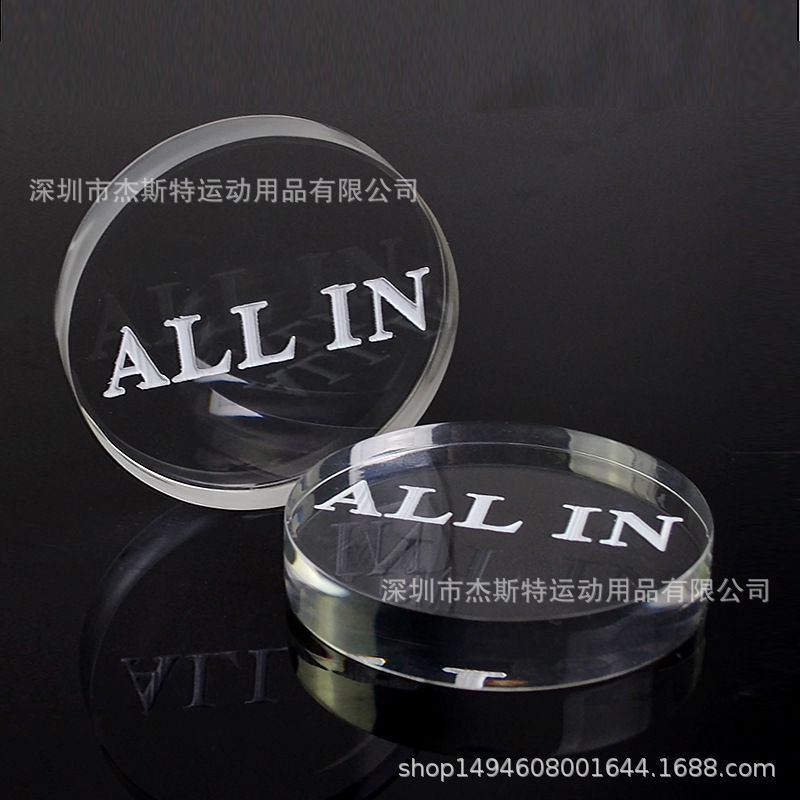 Picture of ALLIN Cards Texas Hold'em poker poker Baccarat Black Jack 21-point Shuttle Full-pressure Full-bottom Annotation Signs