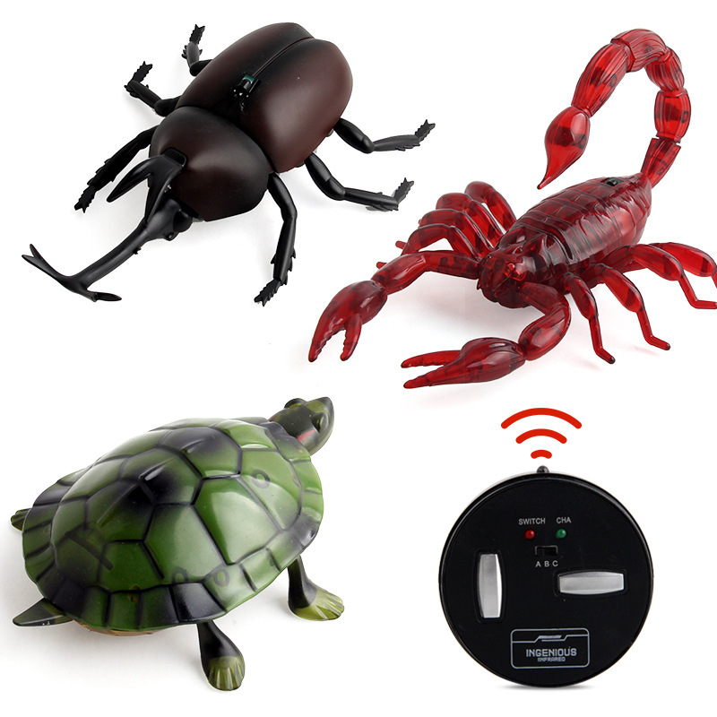 Picture of New strange remote control scorpion centipede turtle spider beetle infrared induction reptile electric remote control toy
