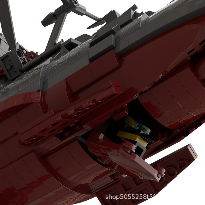 Picture of Small particle building blocks MOC high difficulty assembling assembling toy compatible with Lego 31693 universe battleship model