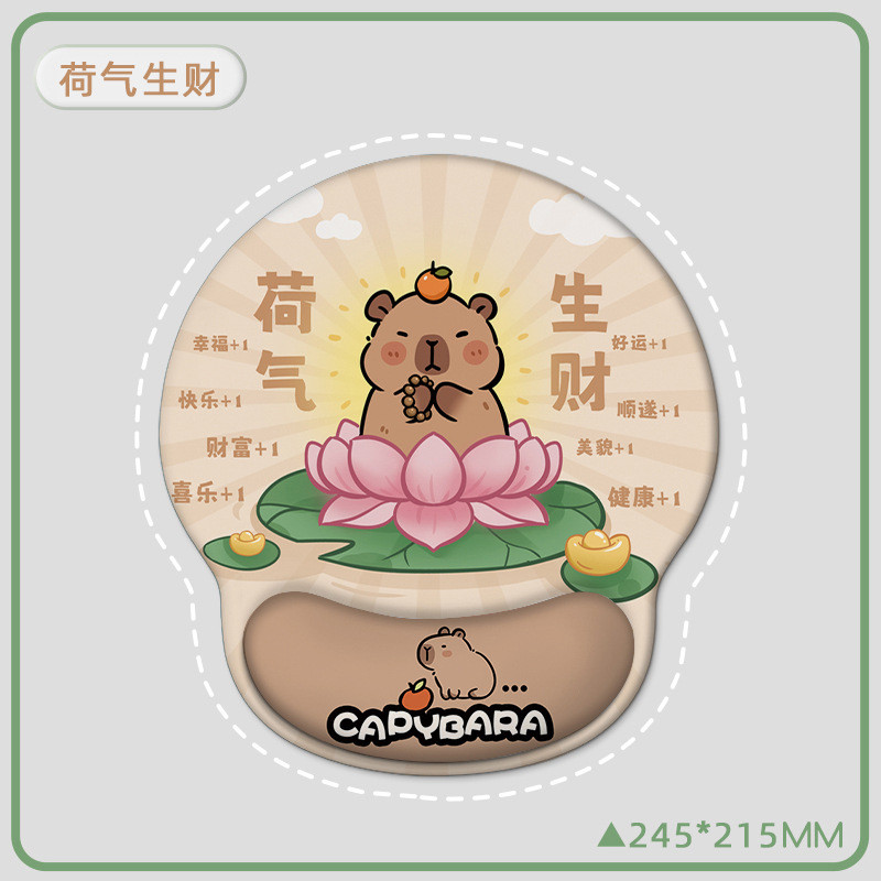 Picture of Creative Cartoon Wrist Mouse Pad Non-Slip Hand Rest Student Office Learning Wrist Pad Gaming Keyboard Mouse Pad