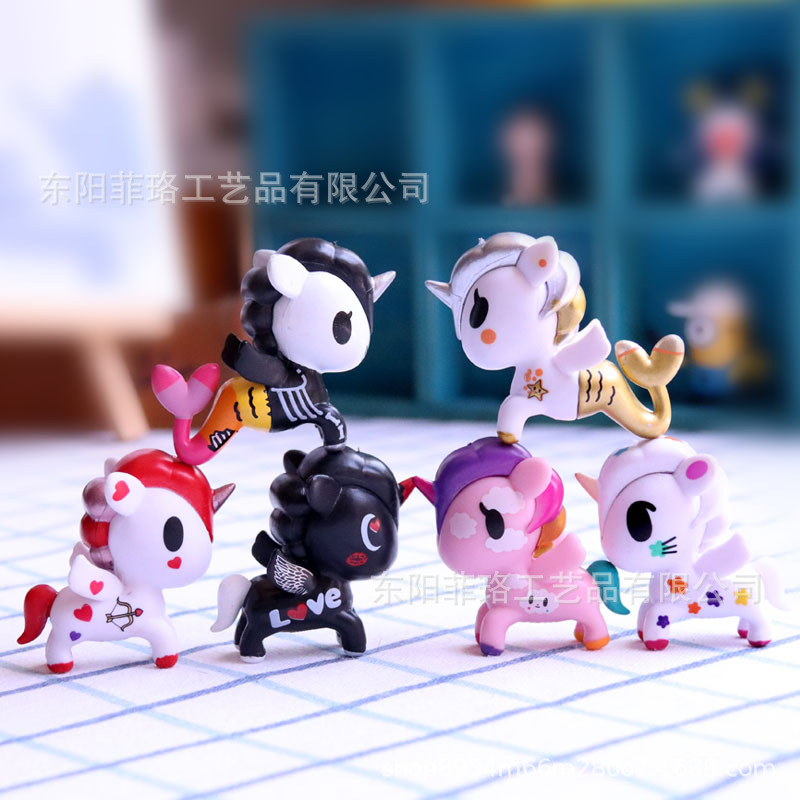 Picture of Magic Unicorn blind box accessories rainbow pony mermaid two-dimensional hand-made doll decoration girl heart doll