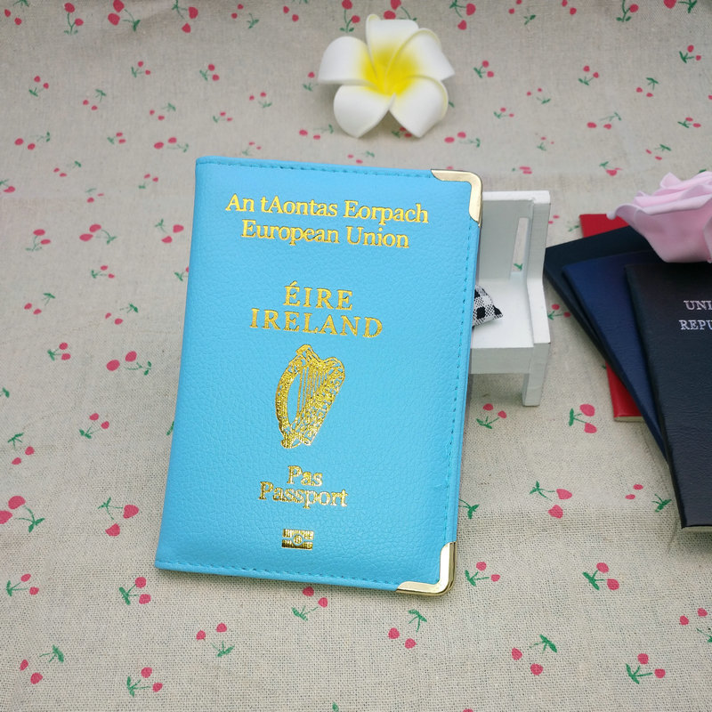 Picture of Multicolor Optional PU Ireland Passbook Holder Passbook Holder Travel Multi-function Bi-fold Passbook Bag Certificate Holder
