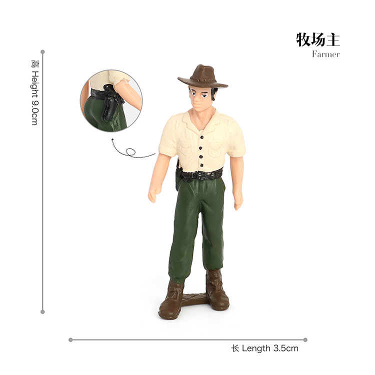Picture of Cross-border Simulation Plant Doll Model Scene Ornaments DIY Farm House Workers Fence Stone Model Toys