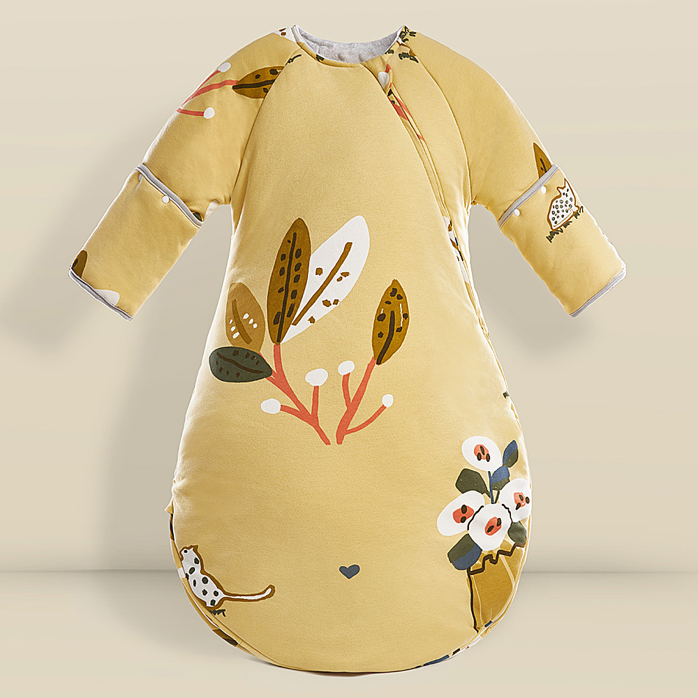 Picture of Yinxiuli Autumn and Winter Baby Sleeping Bag Children's Bean Velvet Thickened Kick-proof Quilt Four Seasons Soothing Baby Sleeping Bag Cross Border