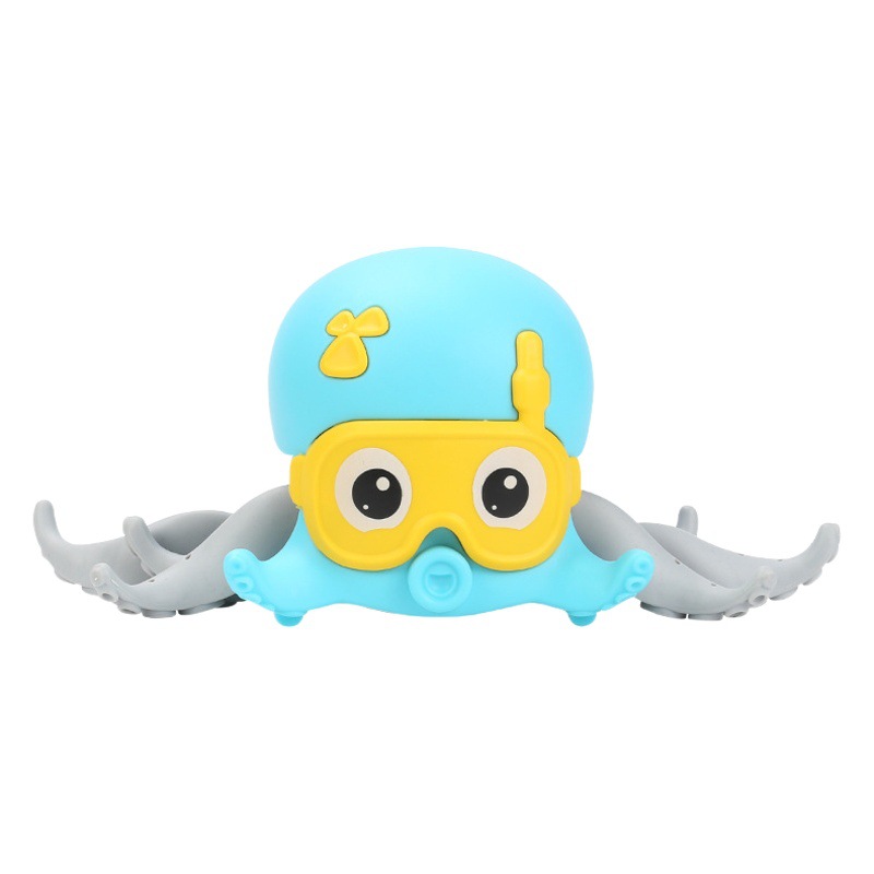 Bath Toy Children's Bathroom Water Play Toy Cartoon Baby Playing Water Chain Pull Line Walking Octopus Octopus
