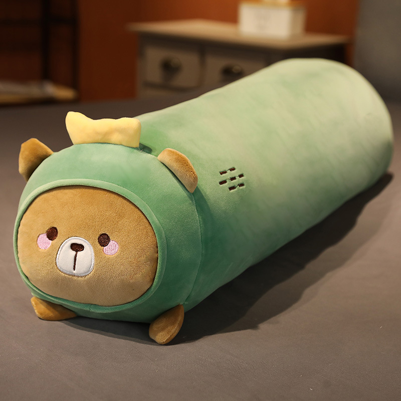 Picture of Down Cotton Animal Transformation Fruit Long Pillow Girl Heart Bed Sleeping Pillow Girlfriend Removable and Washable