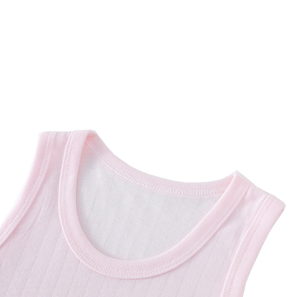 Children's vest shorts suit summer new boys' sleeveless top girls' bottoming shirt children's cold feeling wholesale
