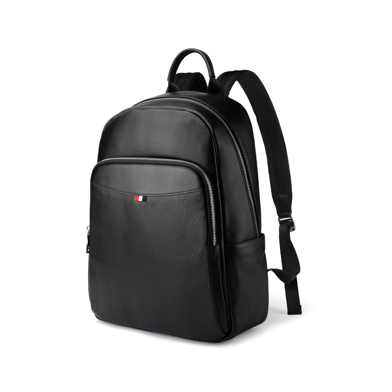 Picture of Mastermaker Leather Men's Genuine Leather Backpack Outdoor Business Large Capacity Computer Bag Backpack Shockproof