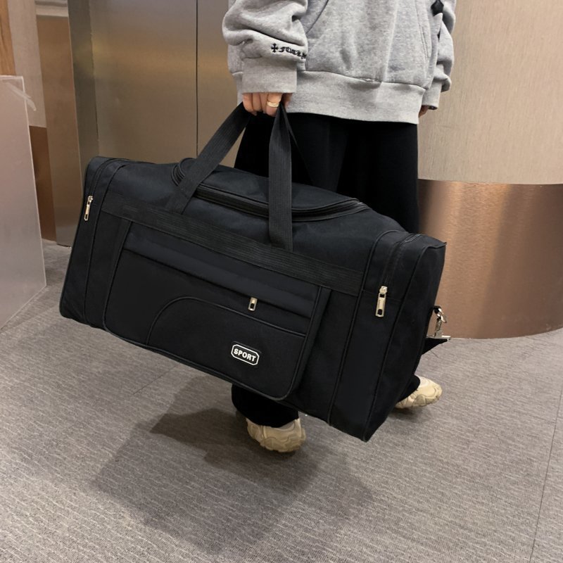 Picture of Outdoor Fitness Bag new foreign trade export large capacity Travel Air carrier bag casual solid color crossbody shoulder bag