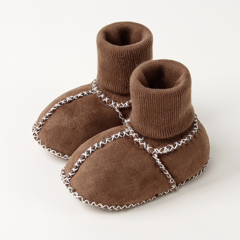 Picture of Baby Toddler Shoes, Baby Socks, Winter 0-12 Months Baby Toddler Shoes, Thickeneded and Velvet Soft-Soled Baby Shoes