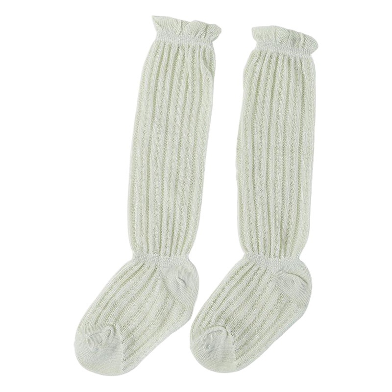 Children's Socks Summer Thin Type a Cotton Baby Mid-Calf Socks over the Knee Stockings Anti-Mosquito Socks Baby Breathable Mesh Socks