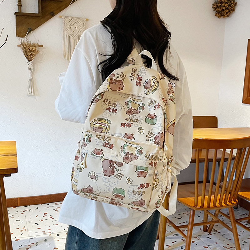 Picture of New Kapi Barra Backpack All-match Trendy Junior High School Student Schoolbag Cartoon Large Capacity Children's Backpack Wholesale