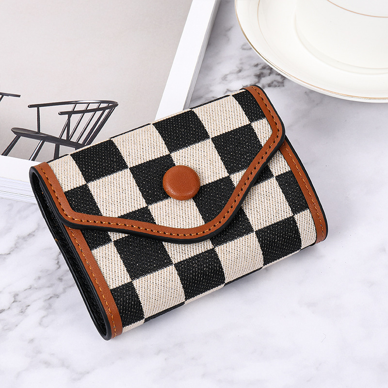 Picture of European and American Retro New Style Card Bag Women's Multi-Card Large Capacity Anti-Degaussing Credit Card Case Student Driver's License Card Case Women