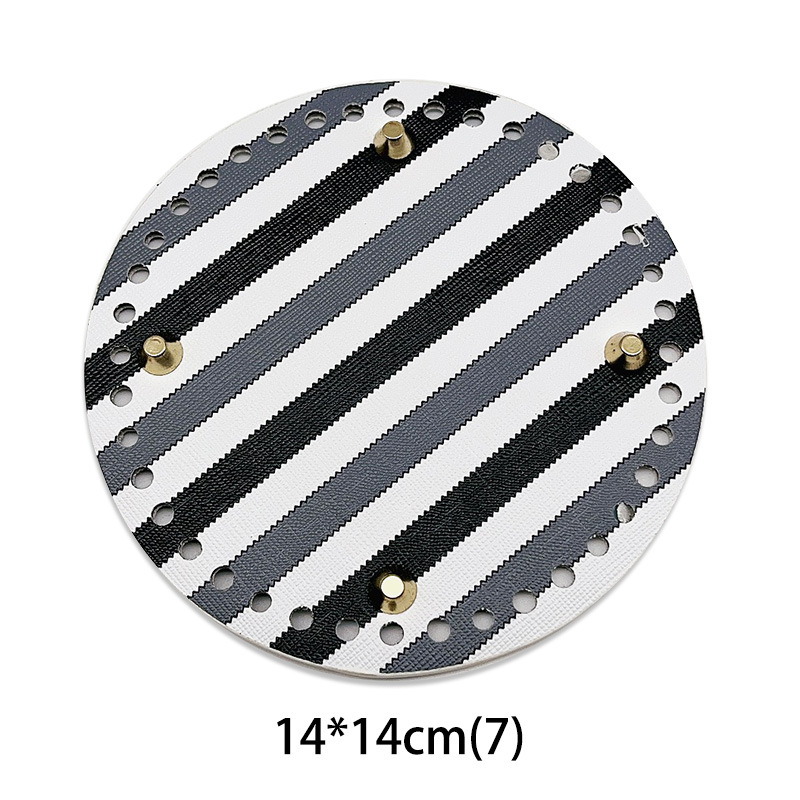 Picture of Spring and Summer handmade needle hook woven handbag DIY bag bottom plate accessories 25 * 12cmPU leather printing bag bottom base