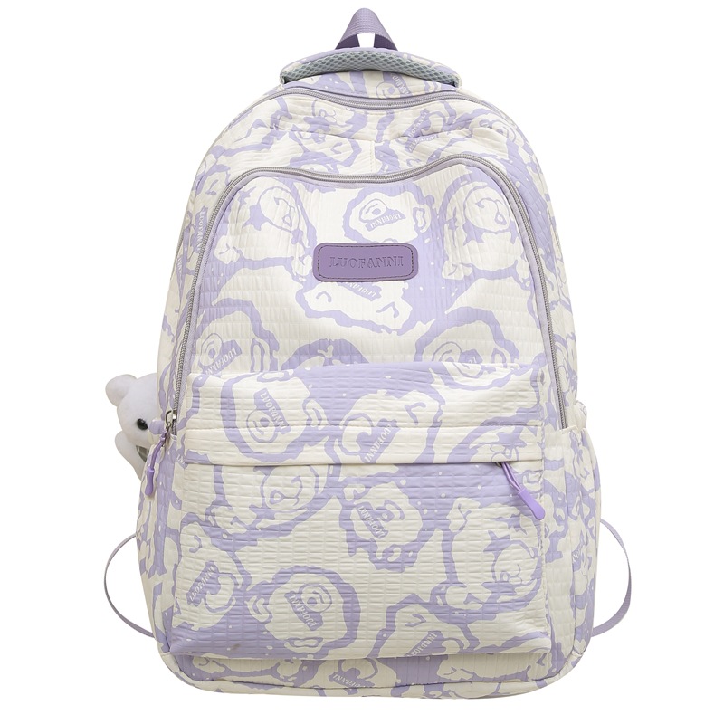 Picture of Junior high school student large capacity backpack cartoon high-looking high school student schoolbag all-matching Rui camp computer backpack men