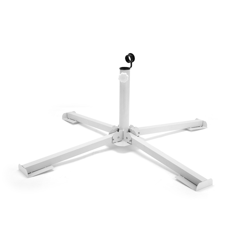 Picture of Outdoor Beach Sun Umbrella Advertising Umbrella Floor Seat Four-Legged Tripod Bracket Foldable/Portable Umbrella Stand Cross Umbrella Seat
