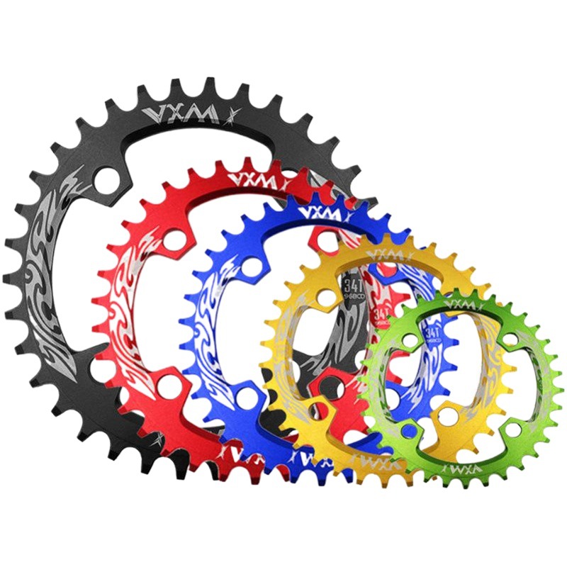 VXM bicycle positive and negative tooth disc single disc 96BCD mountain bike disc ellipse 32T 34T 36T 38T