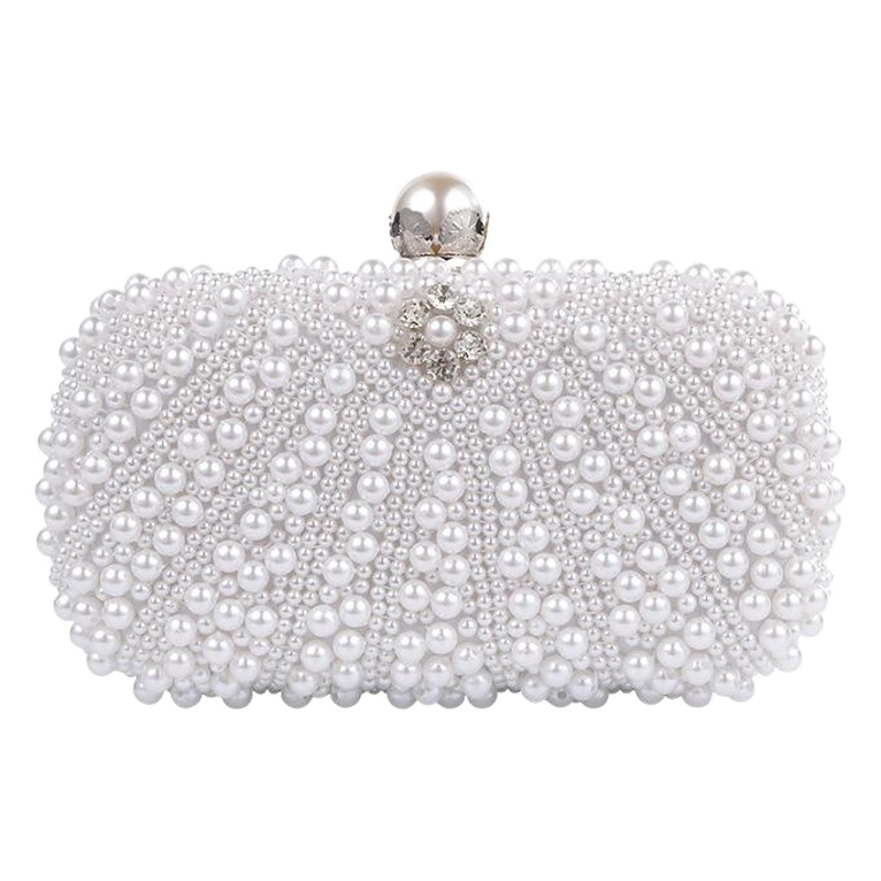 European and American Cross-border Trendy Elegant Pearl Evening Bag Chain Shoulder Bag Elegant Celebrity Exquisite Hand Evening Bag