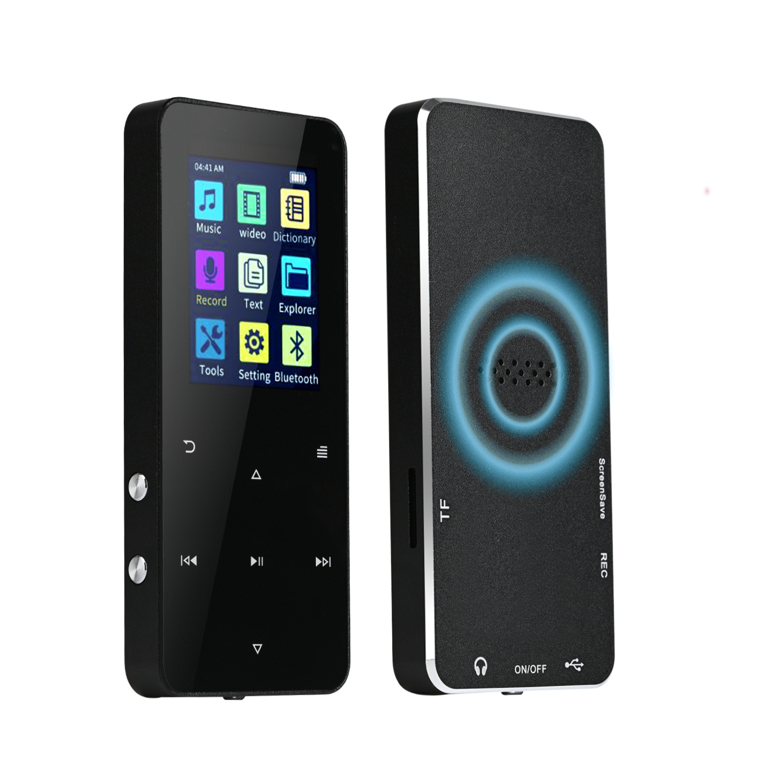 Picture of Foreign Trade Version New Metal MP3 Student Walkman Bluetooth MP4 Music Player Recording Novel External Insertable Card