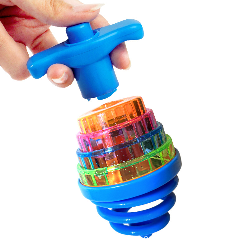 Picture of Children's toys music lights off colorful luminous gyro rotating toys boys and girls stall hot cross-border wholesale