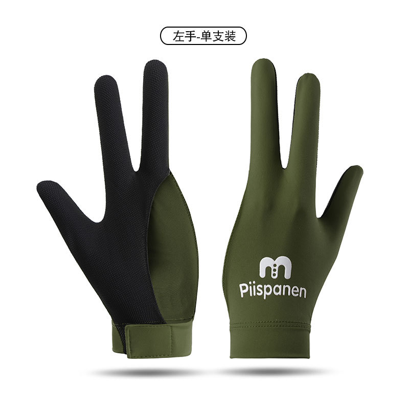 Picture of Billiards Gloves Professional Snooker Men's Three-Finger Full-Finger Ice Silk Breathable Non-Slip Left-Hand Single Pool Gloves Women