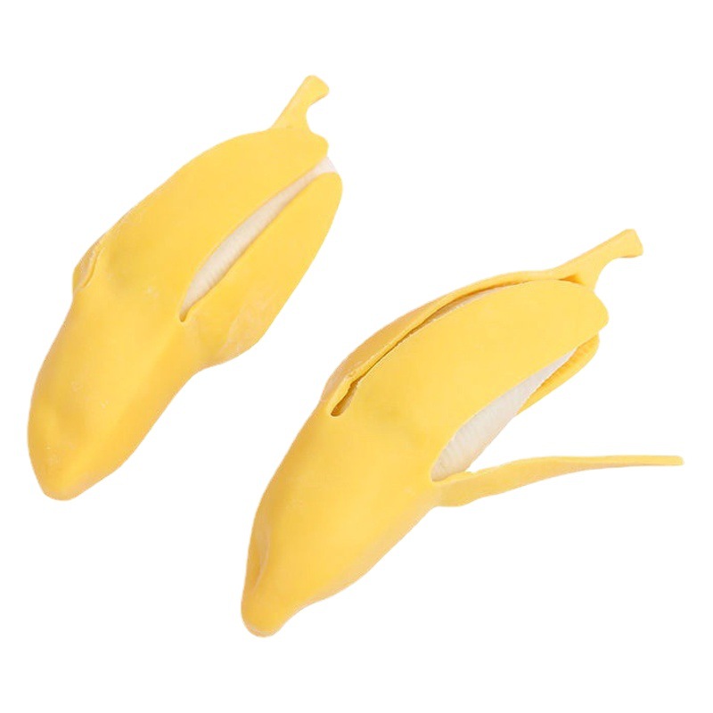Factory wholesale Amazon spoof peeling Lala Le banana hand peeling simulation creative banana vent small toys