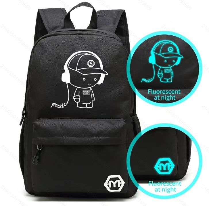 Picture of Backpack Men's Backpack Fashion Trend K-Style Youth Casual Primary School Boy Junior High School Student School Bag Boy