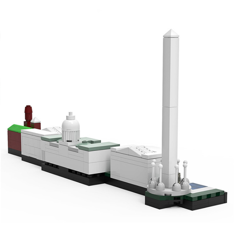 Picture of MOC Block Set Small Particle Compatible with Lego Washington City Skyline Building Block Building Street View