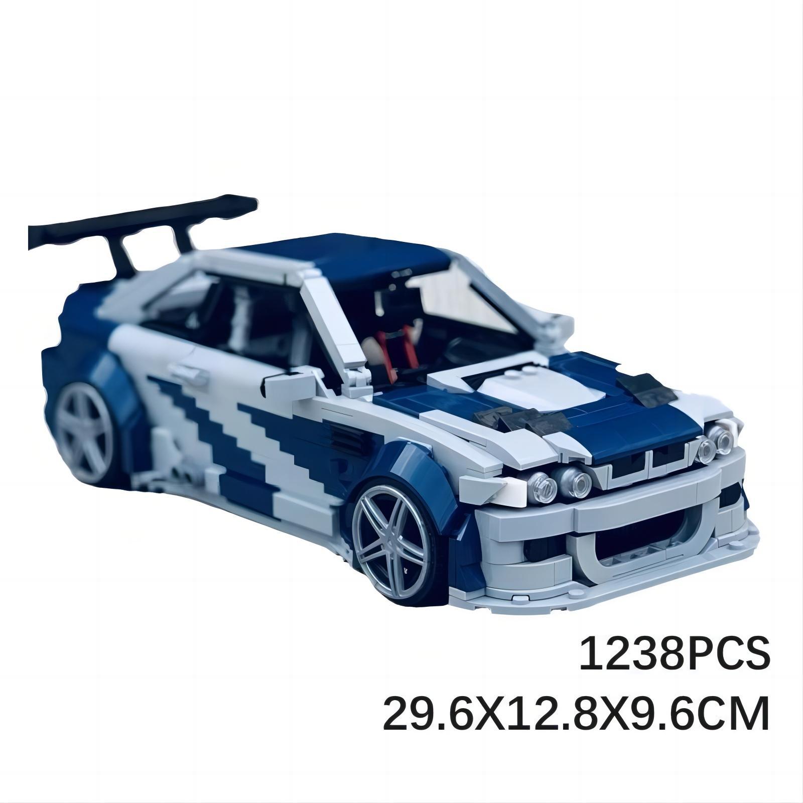 Picture of MOC compatible Lego BMW car blocks Need for Speed toy 59003 E46 M3 GTR sports car racing