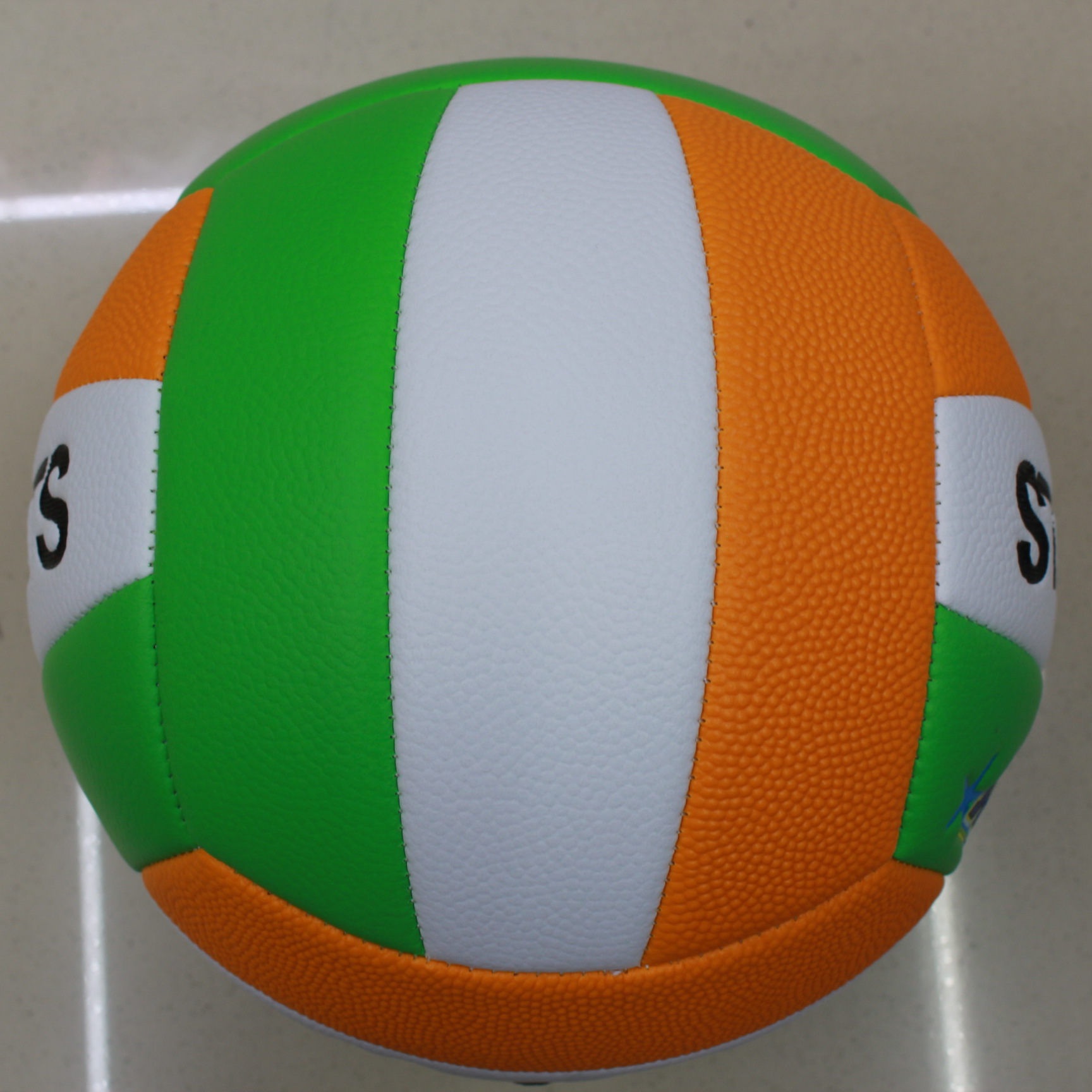 Picture of genuine goods No.5 Volleyball Green Orange White 2827 High Foam Senior High School Entrance Examination Professional Standard Soft Volleyball for Competition
