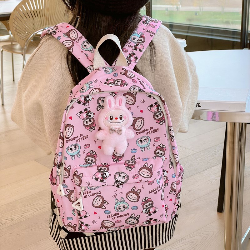 Picture of Children's Schoolbag New Cartoon Cute 3-5 Year Old Doll Backpack Kindergarten Baby Accessories Small Backpack Cross-Border