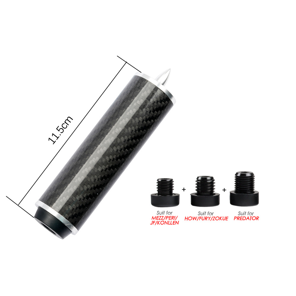 Picture of Metz Club Extension Pin Cue Jaguar Howe Nine Club Carbon Fiber Extension Pin Accessories Extension