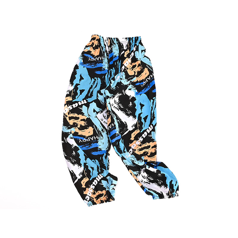 Picture of Summer New Adult Mom Kidsren Boys Girls Family Wear Bloomers Anti-Mosquito Pants Cotton Silk Pants Trousers