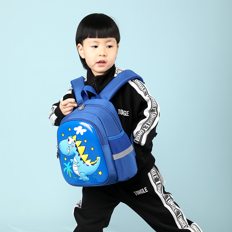 Picture of Children's Schoolbag Cartoon Cute Kindergarten Baby Backpack Boy Handsome 3D Hard Shell Anti-Lost Kids Backpack