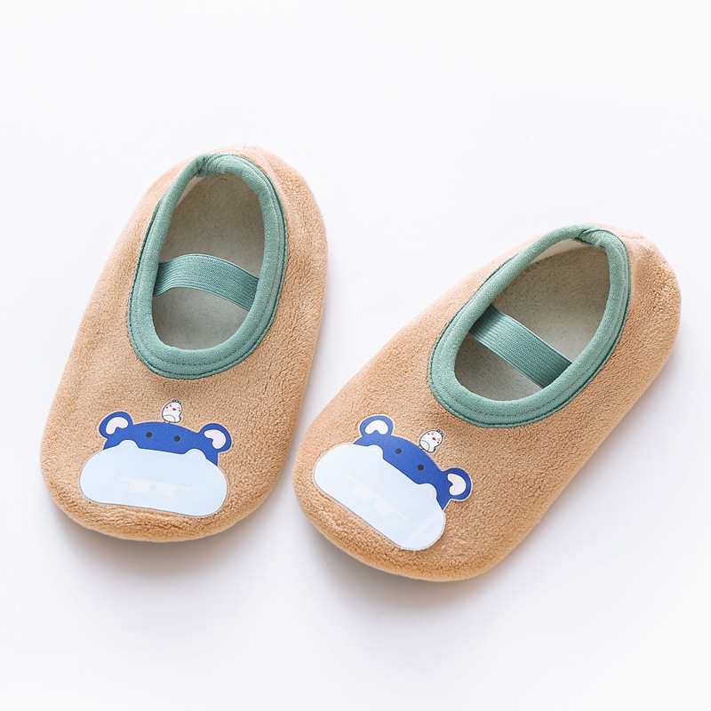 Picture of Wholesale baby floor socks baby men's and women's toddler shoes socks fleece-lined autumn and winter indoor early education shoes cool anti-slip