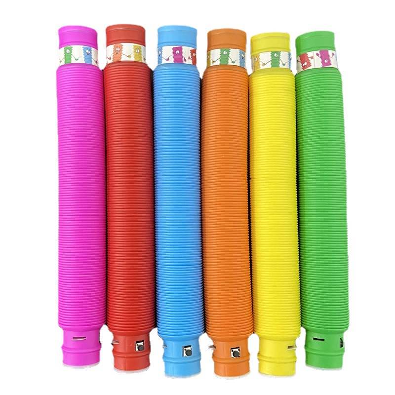 Picture of Amazon new led flash telescopic tube decompression decompression light emitting toy tube pop tube wholesale
