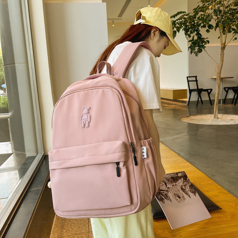 Picture of Schoolbag Female Junior High School Student Fashion New Large Capacity Backpack Female Senior high school Student College Student Travel Backpack Female Summer