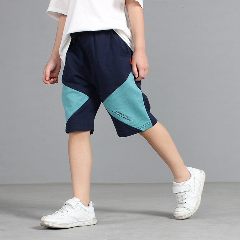 Picture of Children's Pants 2023 Summer New Korean Style Boys' Sports Pants Girls' Knitted Trendy Hot Pants Children's Five-point Pants