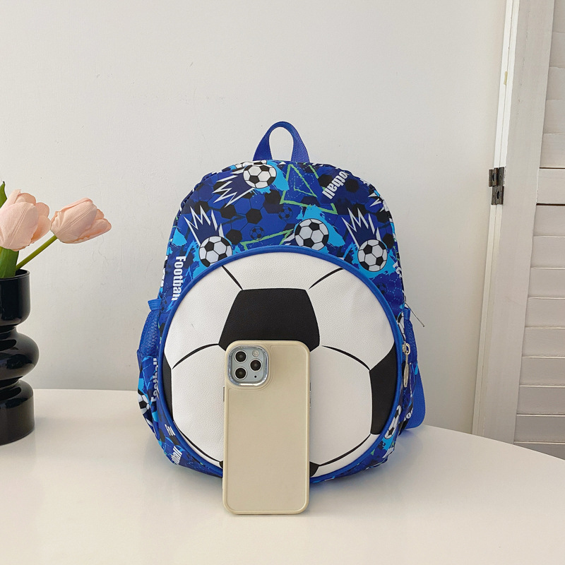 Picture of Children's Trendy Backpack 2024 Boys and Girls Fashion Football Outdoor Casual Backpack Kindergarten Baby Schoolbag