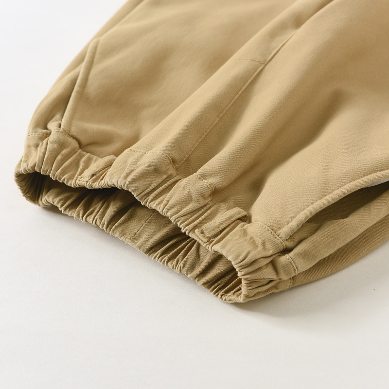 Picture of Children's khaki School Pants Boys and Girls Winter fleece-lined Thickened Warm Pupil School Pants navy blue