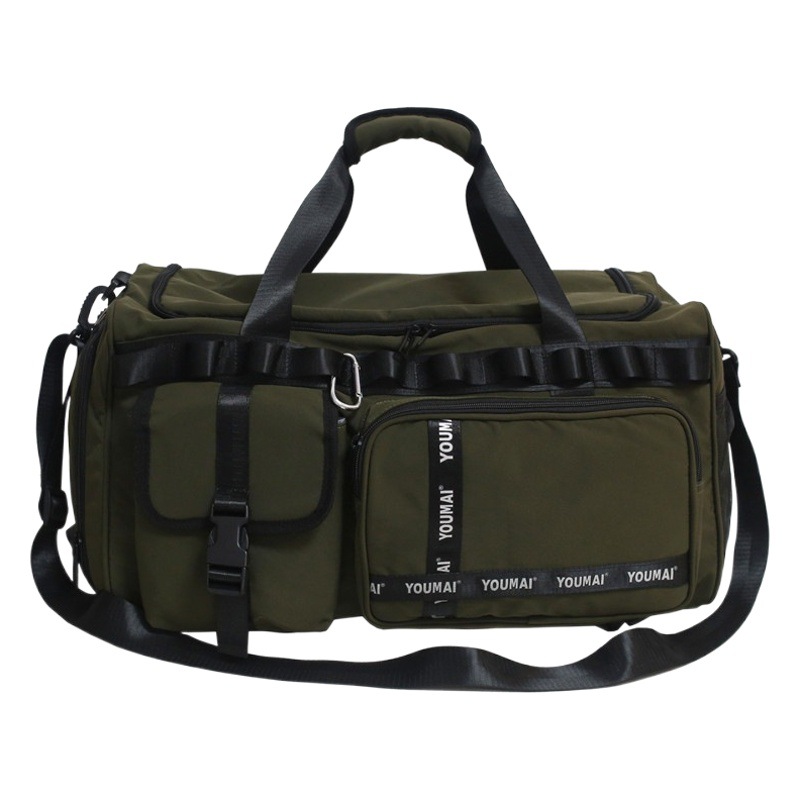 Large Capacity Travel Bag Men's Short Distance Luggage Backpack College Students' Boarding Backpack Wet and Dry Separation Gym Bag