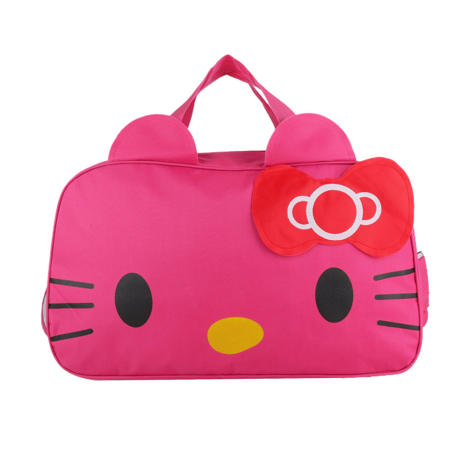 Picture of Wholesale Fashion Cat Large Capacity Student Travel Bag Waterproof Large Capacity Cute Girl KT Duffel Bag Women's Portable