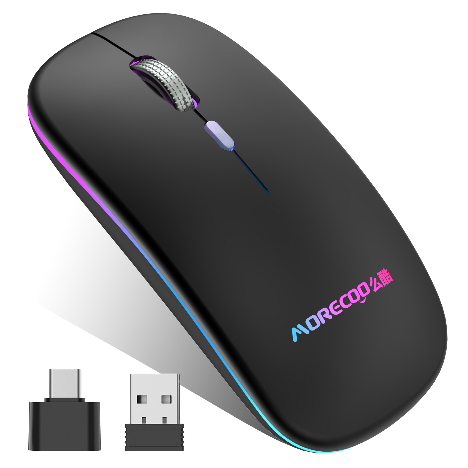 Picture of Cross-Border Explosive Dual-mode 5.0 Bluetooth wireless mouse charging mute office games for mobile phone tablet