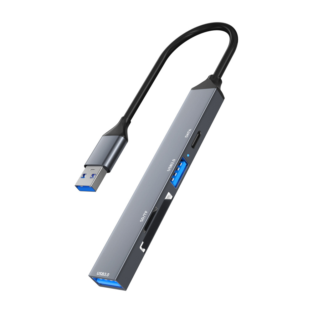 Picture of type-c docking station hub card reader five-in-one hub SD/TF dual card slot USB 3.0 extender