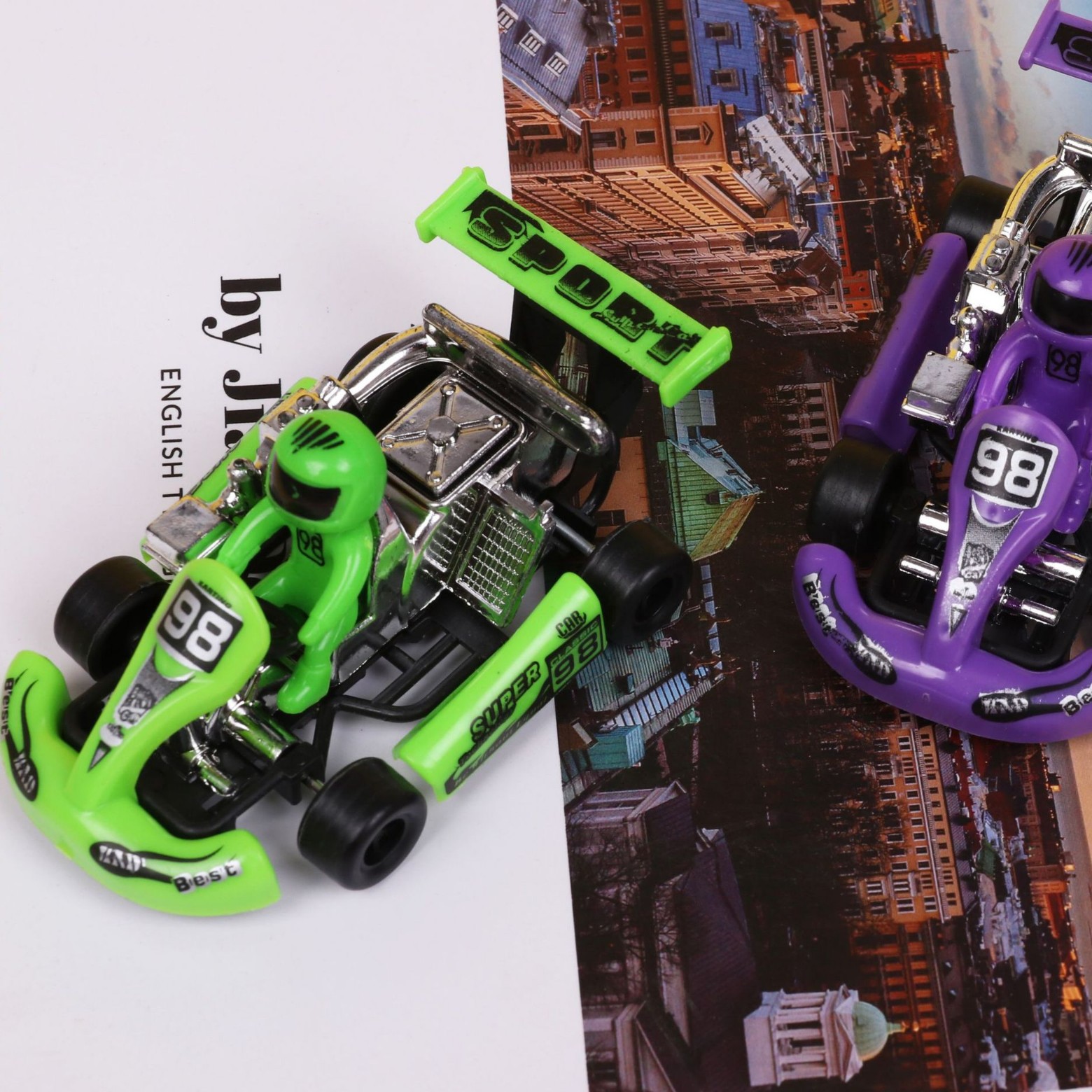 Picture of Kart back racing model back car toy children's toy car stall toy