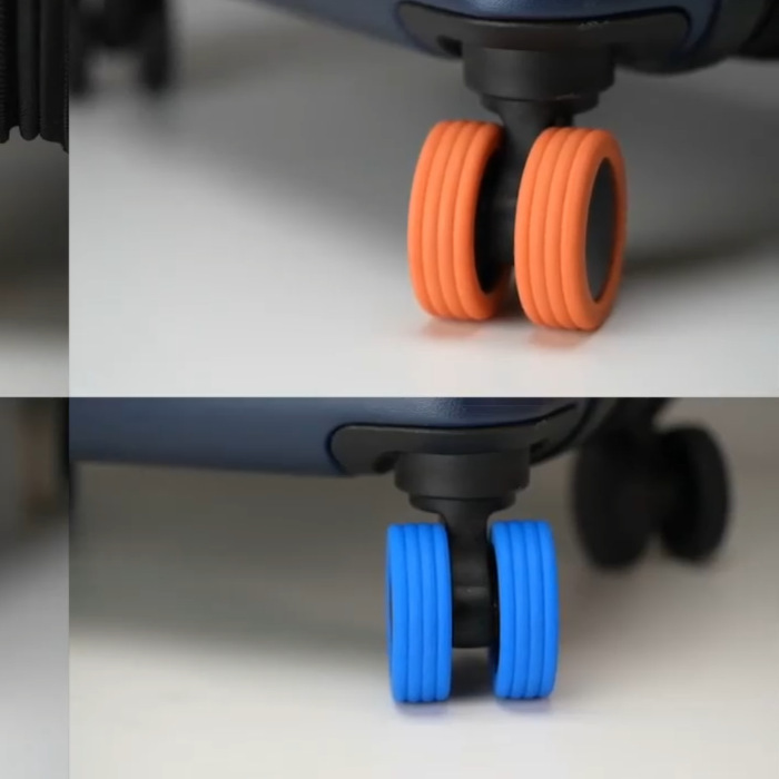 Castershoes trolley case caster cover mute reduce wheel noise luggage caster shock absorber protective cover