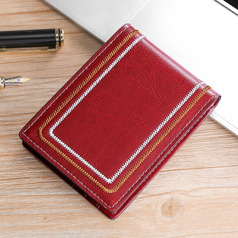 Picture of New ladies leather driver's license holster driving license holster embroidered cowhide multi-card ID bag wholesale driver's license
