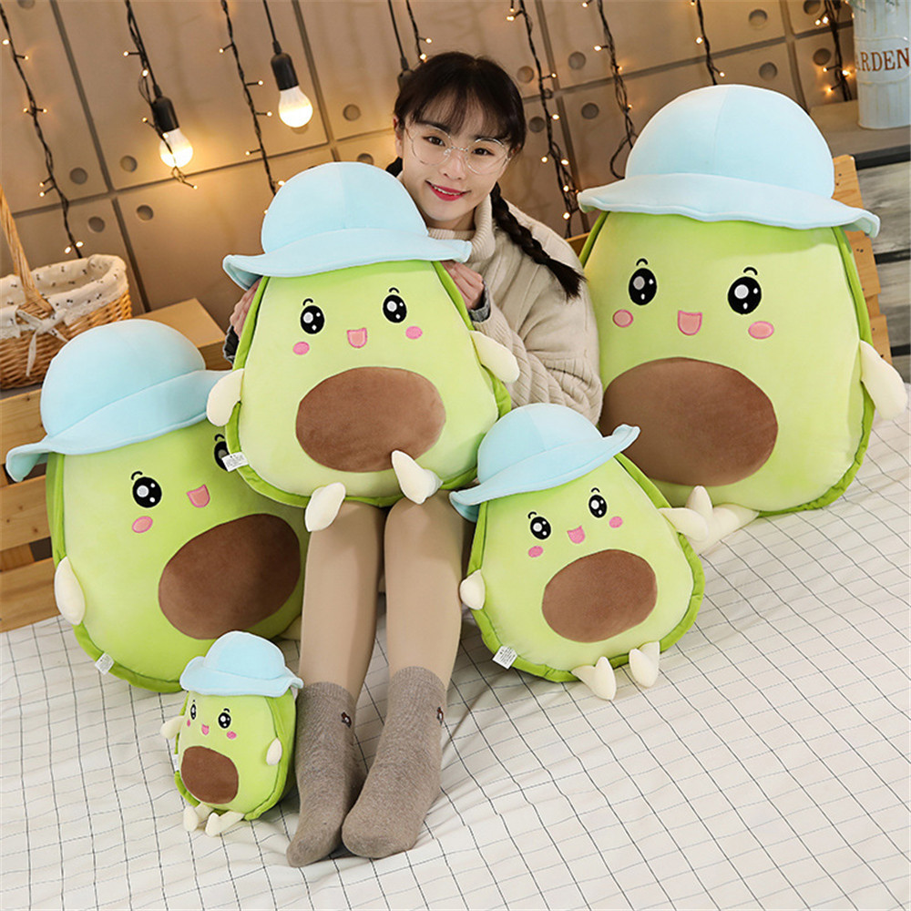 Picture of Down Cotton Hooded Avocado Doll Pillow Plush Toy Fruit Rag Doll