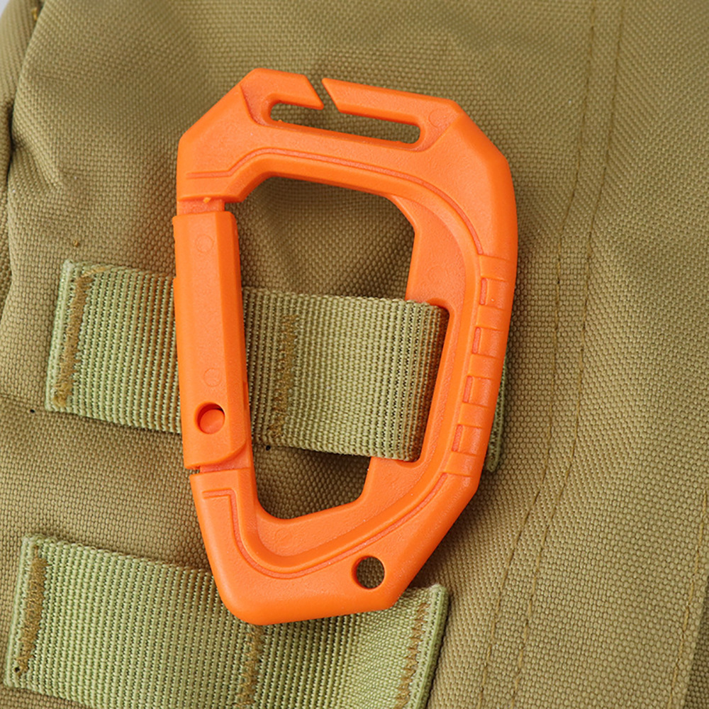 Picture of Plastic Steel D-Shaped Carabiner Outdoor Backpack Quick Release Buckle Portable Camping Style Equipment Mountaineering Key Chain Outdoor Quick Release Buckle