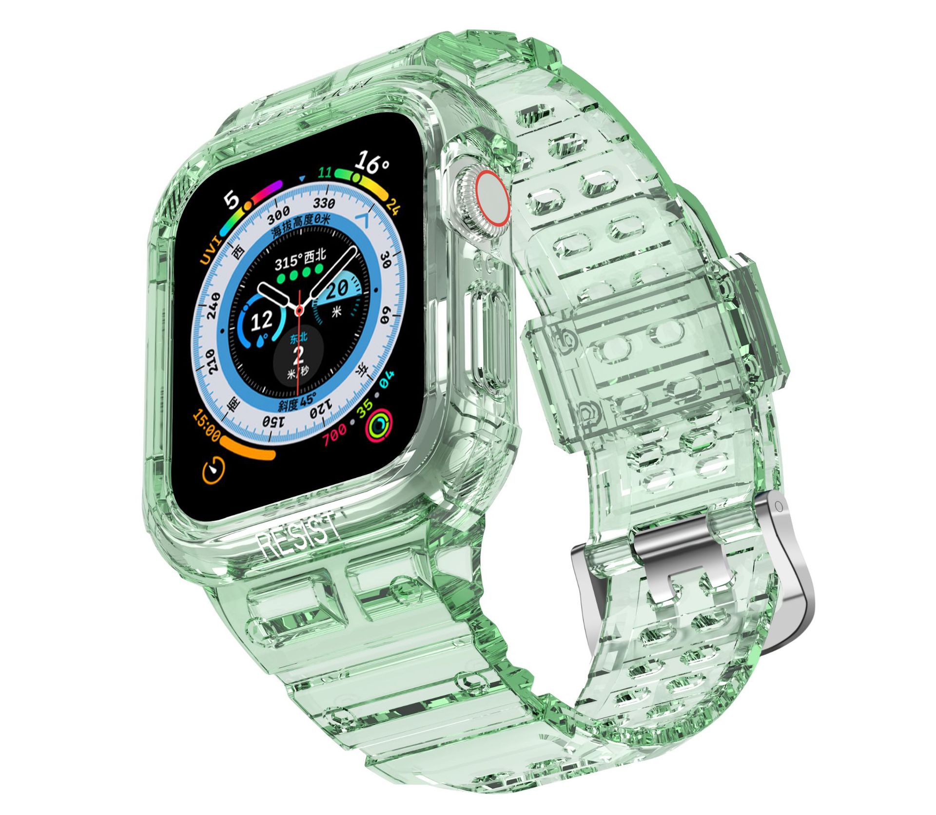 Picture of For apple watch Apple Watch Strap iwatch1 ~ 9 Generation TPU One-piece Strap Transparent Step